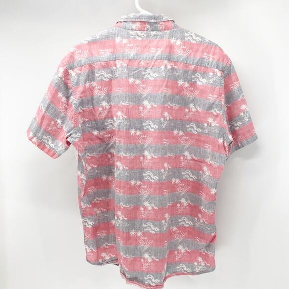 MOLOKAI Hawaiian Shirt Button Down Short Sleeve Striped vacation size XL - Picture 2 of 8